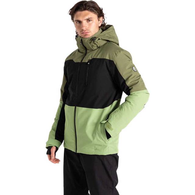 Dare 2b Men's Water-repellent Edge II Ski Jacket Olivine Green Black, Size: S