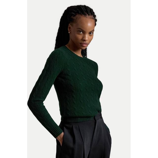 Ralph Lauren, Round-neck Knitwear, female, Green, XL, Sweatshirts Hoodies