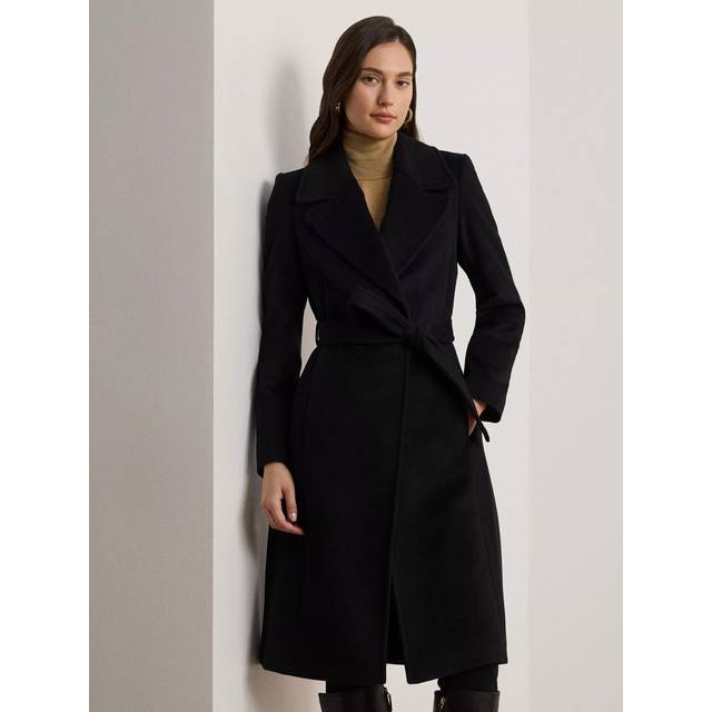 Lauren by Ralph Lauren Belted Wrap Coat - Black