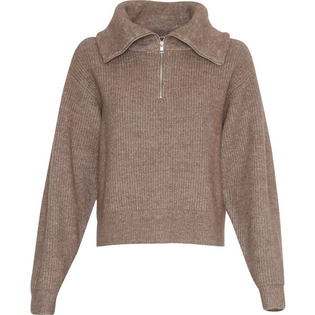 Women's zip-up jumper Moss Copenhagen Gytta - Marron - L/XL