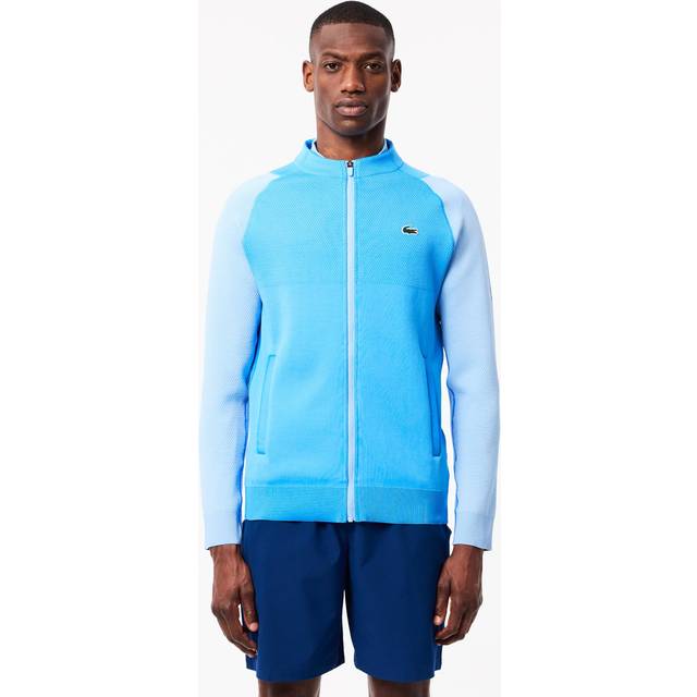 Lacoste Tennis x Novak Djokovic Jacquard Jacket Blue