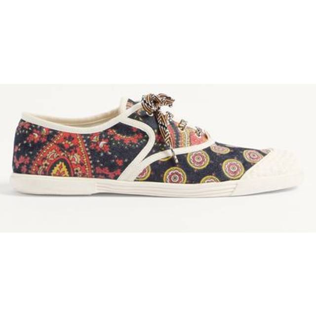 Valentino Garavani Bay By Bay Trainers In Voyage Imaginaire Denim Fabric Man MULTICOLOUR 42