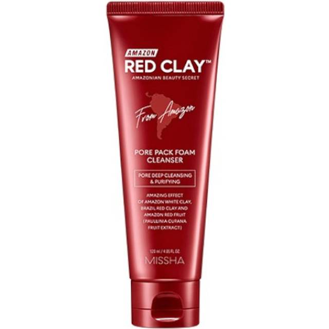 [Deal] MISSHA - Amazon Red Clay Pore Pack Foam Cleanser - 120ml