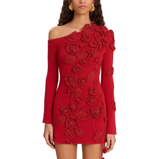 CULT GAIA Kaela Crochet Dress - Red