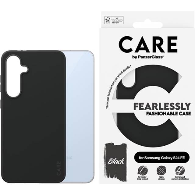 CARE by PanzerGlass - Case - Black - Samsung Galaxy S23 FE