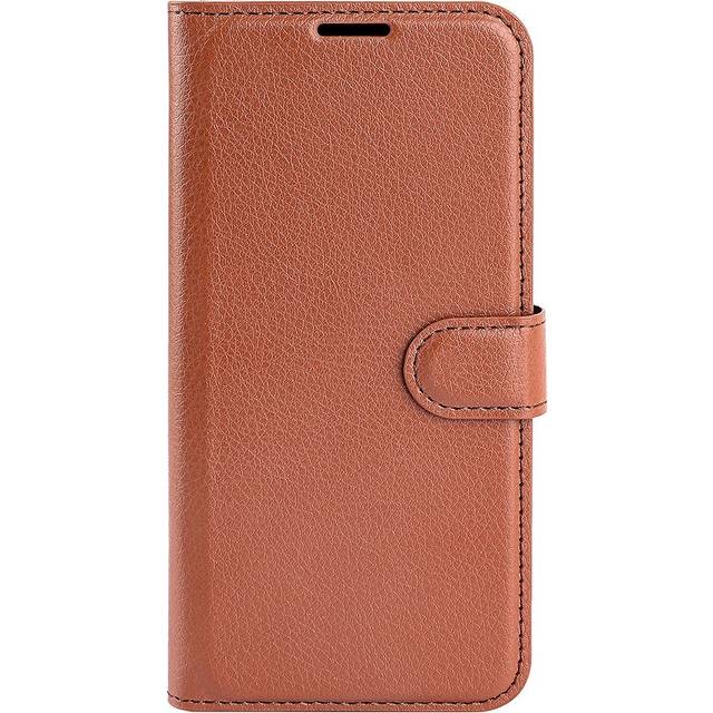 EIDERWOOD Xiaomi 14T Plånboksfodral Litchi Textur - Brun
