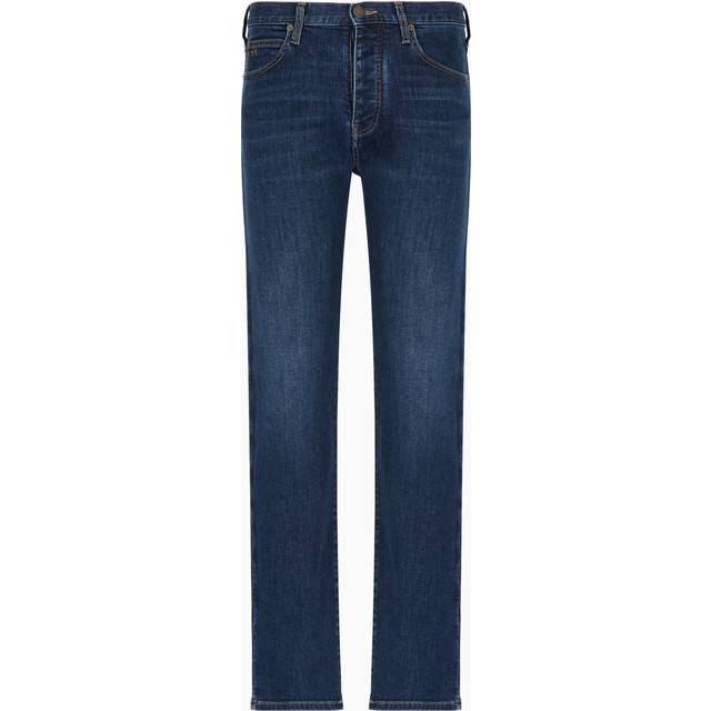 EMPORIO ARMANI Men's Regular Straight-leg Jeans - Blue