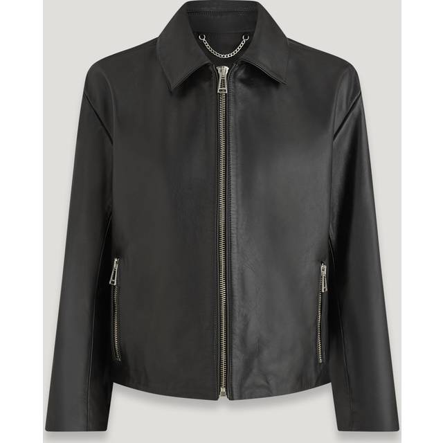 Black Copper Leather Jacket (XS)
