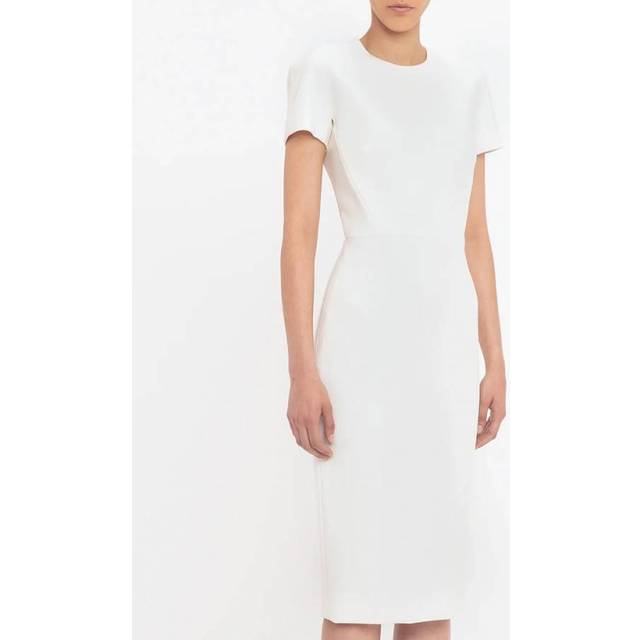 Ivory T-Shirt Fitted Dress - Cream (10)