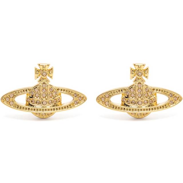 Vivienne Westwood - Mini Bas Relief stud earrings - women - Brass - One Size - Gold
