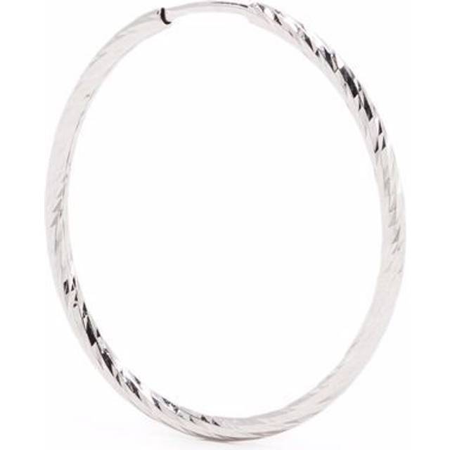 Maria Black - 14kt white gold Liv 25 hoop earring - women - 14kt White Gold - One Size - Silver