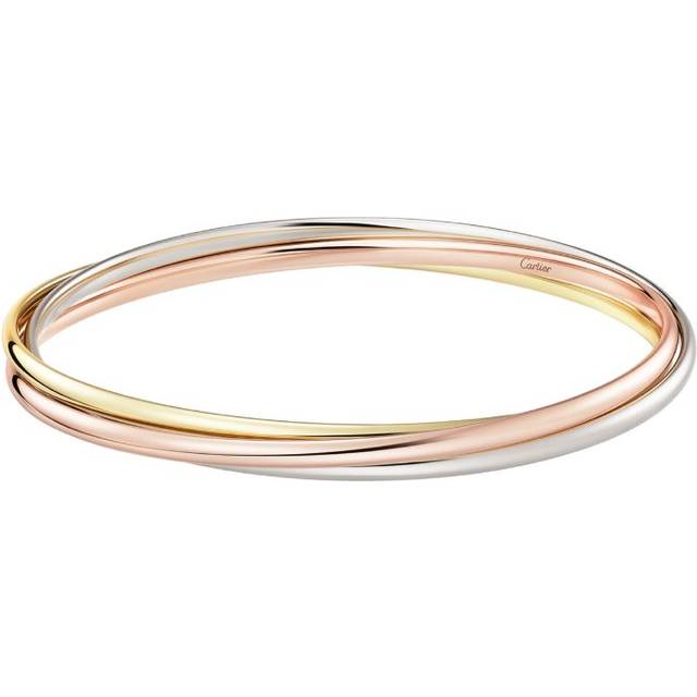 Cartier Womens Trinity Small 18ct White, Yellow and Pink-gold Bracelet 17cm - MULTICOLOUR