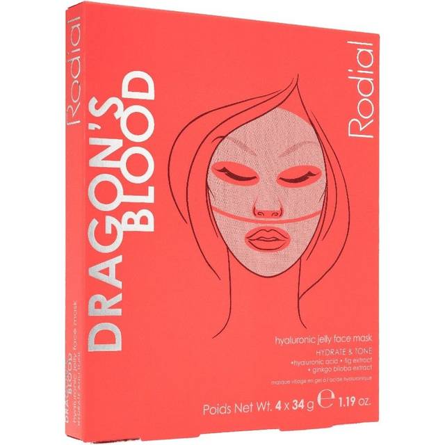Rodial Dragon's Blood Hyaluronic Jelly Face Mask 4x34 g