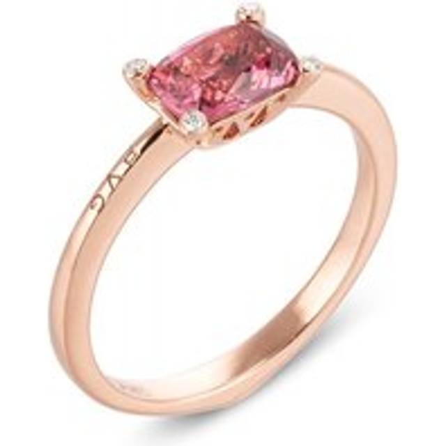 Ponte Vecchio Iris 18ct Rose Gold 0.90ct Pink Tourmaline Diamond Ring