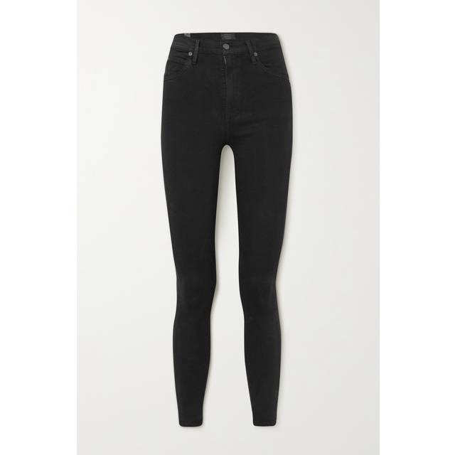 Citizens of Humanity Womens Plush Black Chrissy Skinny High-rise Jeans 29