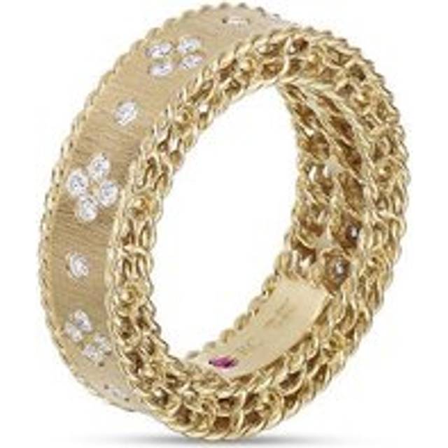 Roberto Coin Princess 18ct Yellow Gold Diamond Ring - 13-(53)