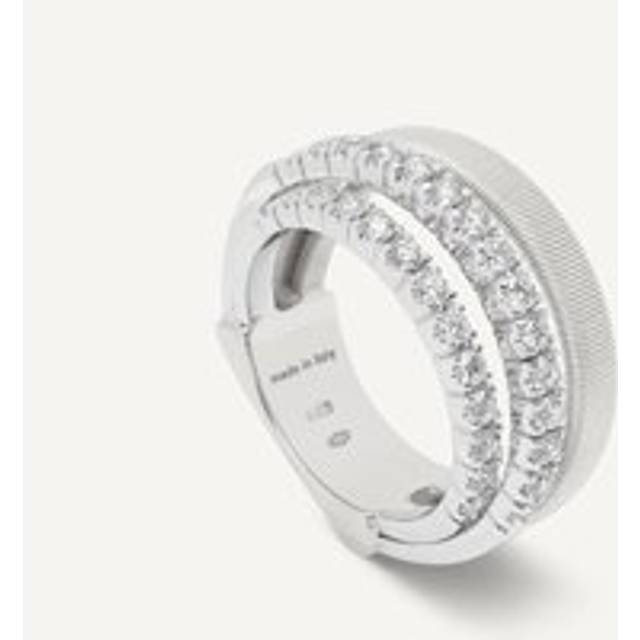 Marco Bicego Masai 18ct White Gold Coil 0.70ct Diamond Ring - R