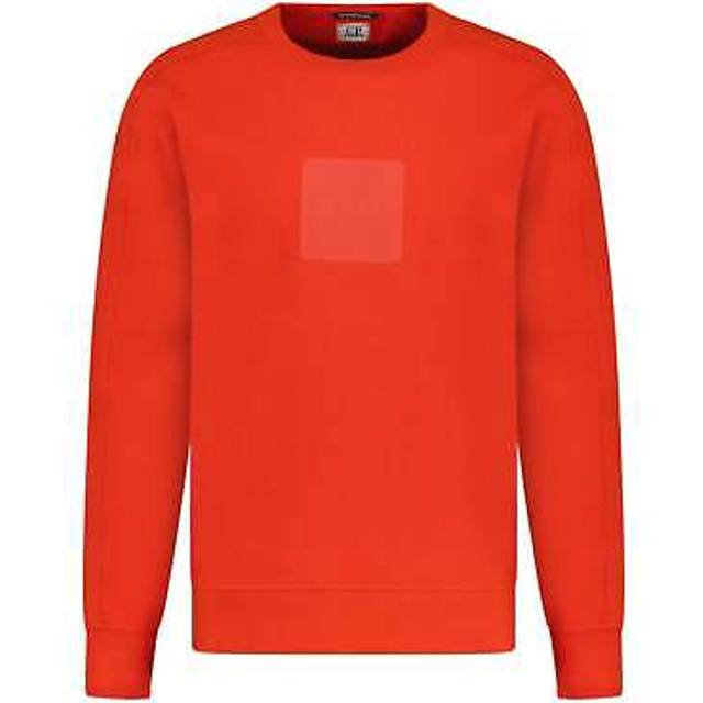 CP Company Men's Chest Patch Logo Sweatshirt Red - Size: L