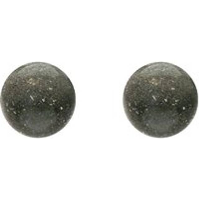 Sterling Silver Preseli Bluestone 8mm Ball Stud Earrings - Silver