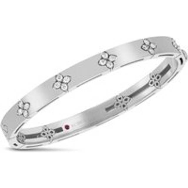 Roberto Coin Love in Verona 18ct White Gold 0.46ct Diamond Polished Bangle