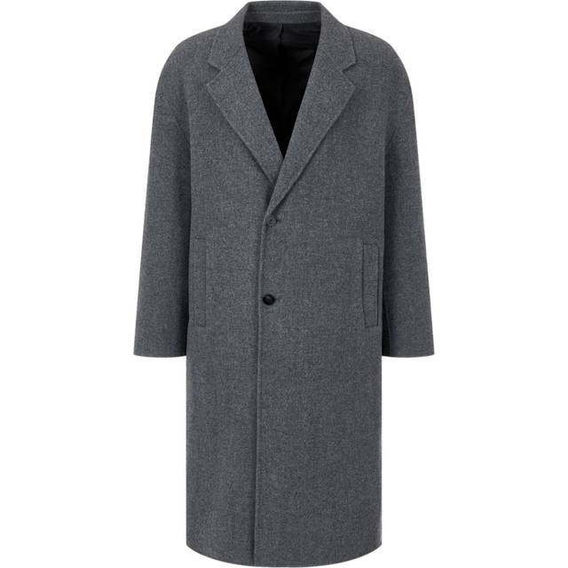 STUDIO TOMBOY - single-breasted wool coat - men - Wool/Polyester - L - Grey