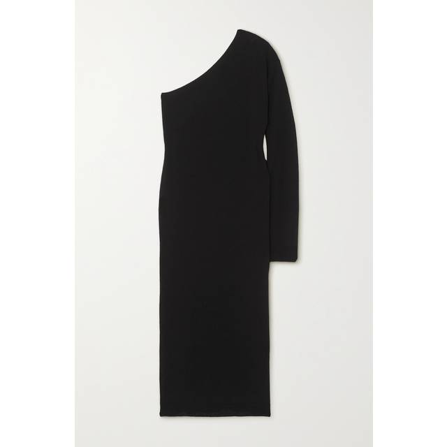 The Frankie Shop Lina one-shoulder maxi dress - black (UK 8)