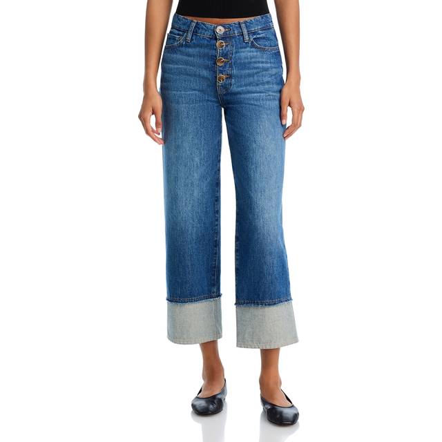 Simona Cuffed Straight-Leg Jeans - SOHO - 26