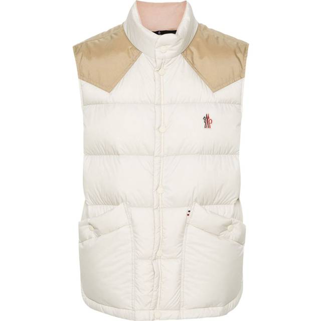 Moncler Grenoble - Veny quilted gilet - men - Polyamide/Feather Down/Cotton - 3 - Neutrals