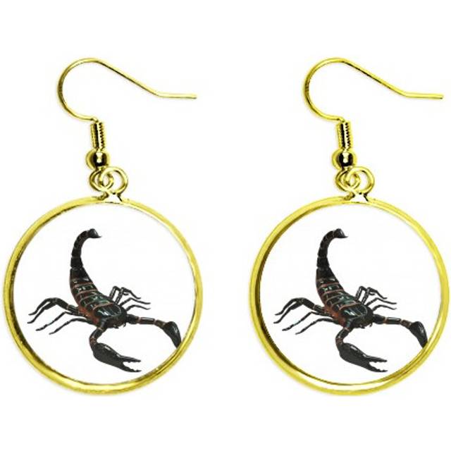 scorpion natural insect breakthrough ear dangle en drop ear jewelry woman