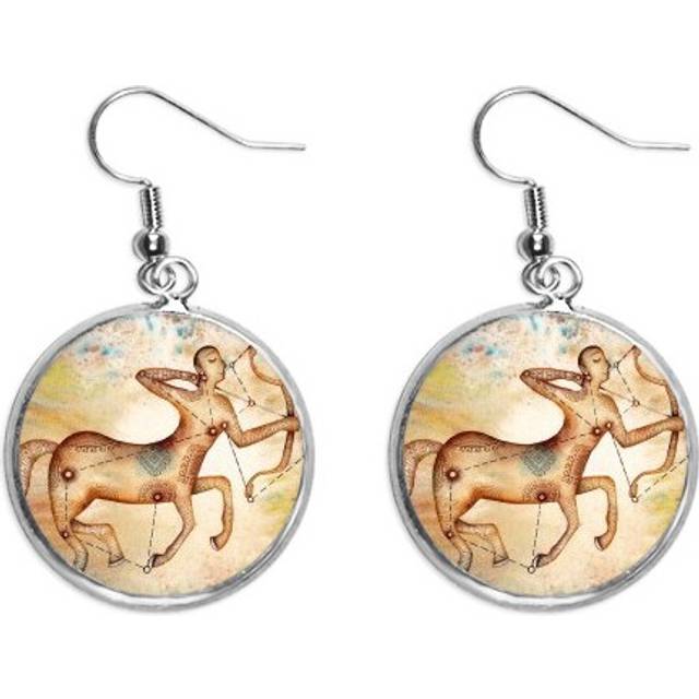 november december sagittarius constellation ear dangle silver drop ear jewelry woman