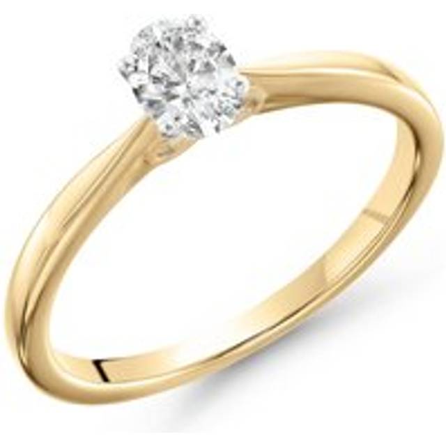 Beyond Brilliance 18ct Yellow Gold Oval Shaped Diamond Solitaire Ring