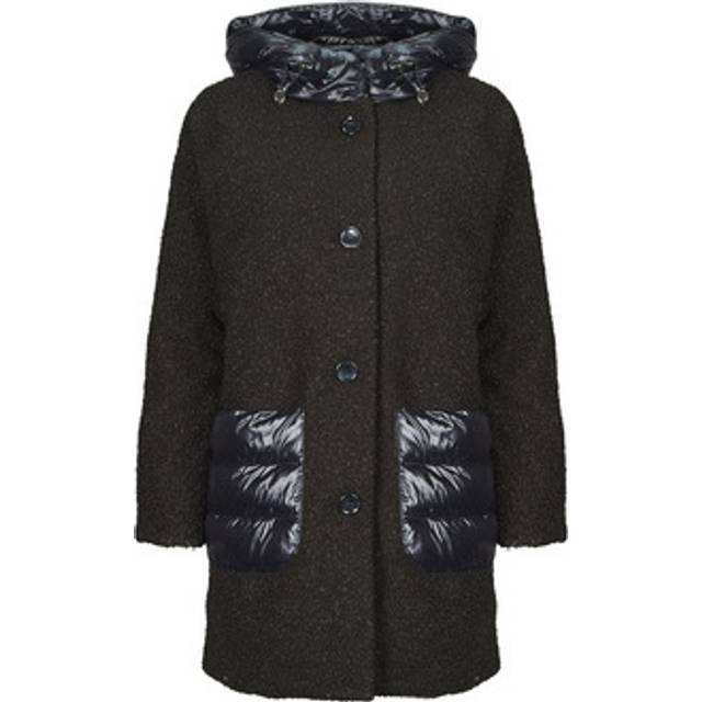 Geox  Coat W CALITHE LONG COAT  - UK 18 - Black - UK 18