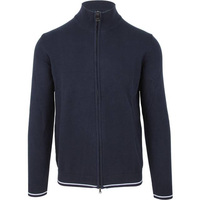 Paul & shark yachting men's zip cardigan size l blue colours of cotton