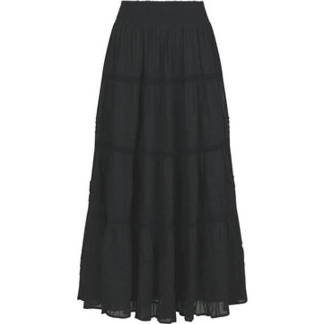 Neo Noir, Kjol, Dam, M, Bomull, Svart Spetskjol Felicia S Voile - black (M)
