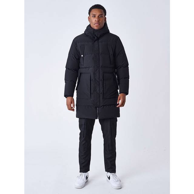Project X Paris' Multi-Pocket Long Puffer - Noir