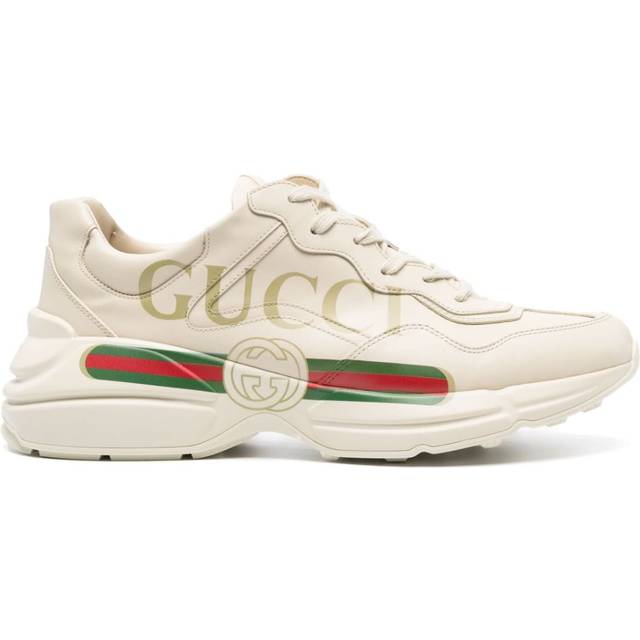 Gucci Rhyton leather sneakers - white (UK 11)