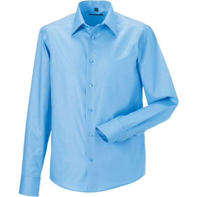 Ultimate Non-Iron Tailored Long-Sleeved Formal Shirt - Light Blue - 19.5 in