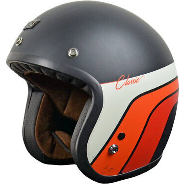 (L) Origine Primo Classic Matt Black With Orange / Red / White Stripes