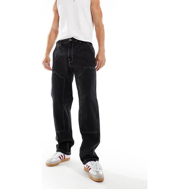 Dickies Madison Double Knee Denim Trousers Man Denim Dark Wash Size W34/L34