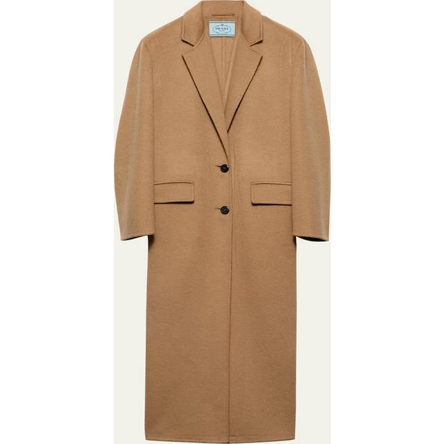Long Cashgora Single Breast Coat - CAMMELLO - 40 IT (4 US)