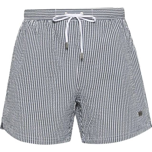 BOSS - Velvetfish striped swim shorts - men - Polyester/Polyamide/Cotton - XXL - Blue
