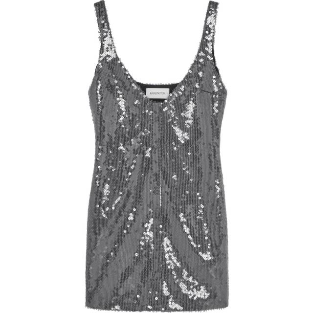 16Arlington - sequin mini dress - women - Polyester/Polyester - 14 - Silver