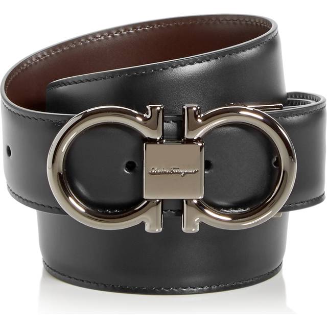 FERRAGAMO | Reversible and adjustable Gancini belt | Man | 95 - black (95)
