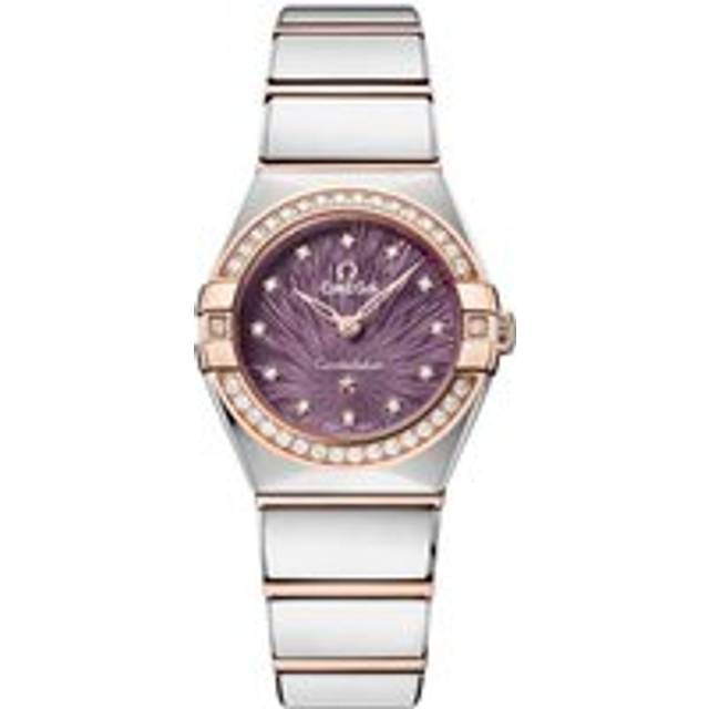 OMEGA Constellation 25mm Stainless Steel and 18K Sedna Gold Diamond Ladies Watch