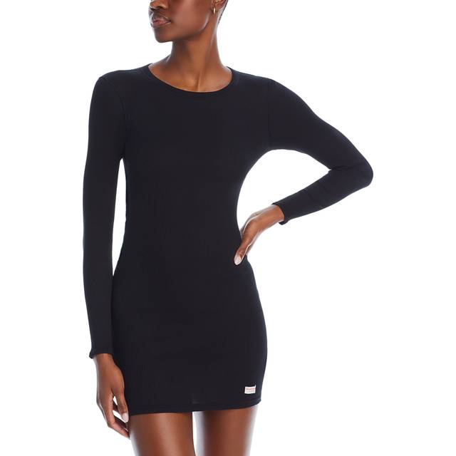 Alexander Wang Black Long Sleeve Loungewear Minidress - 001 Black - M