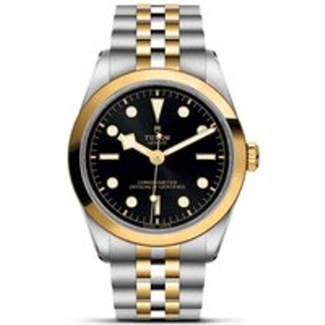 Tudor Black 18k Yellow Gold Steel  Style 12103-0003 Automatic Women's Wristwatch 28mm