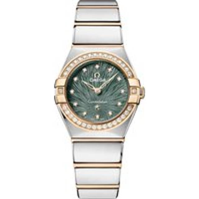 OMEGA Constellation 25mm Stainless Steel and Moonshine Gold Diamond Ladies Watch
