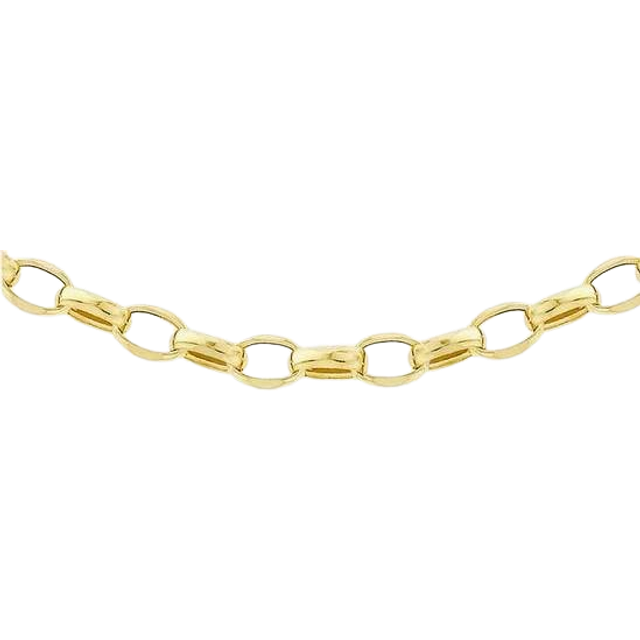 9ct Yellow Gold 46cm Oval Belcher Chain 1.14.5814-46