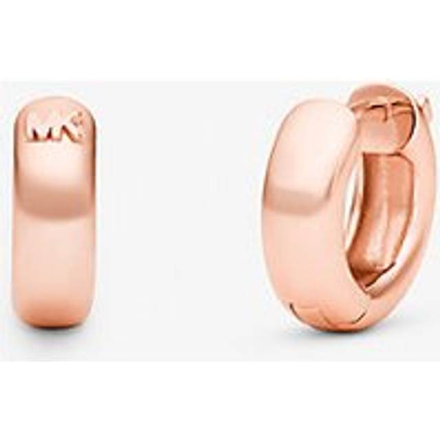 MK Precious Metal-Plated Huggie Hoop Earrings - Rose Gold - Michael Kors - ONE SIZE