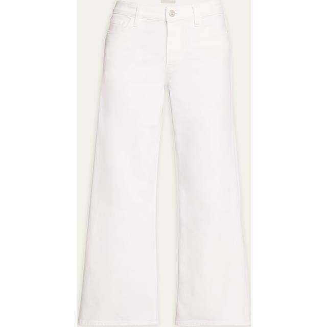 Frame Le Slim Palazzo high-rise wide-leg jeans - white (26)